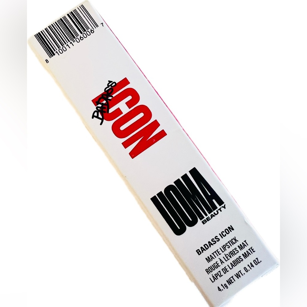 New in a box UOMA BEAUTY BAD ASS ICON MATTE LIPSTICK DIANA, 4.1g net wt/0.14 oz - Picture 8 of 9